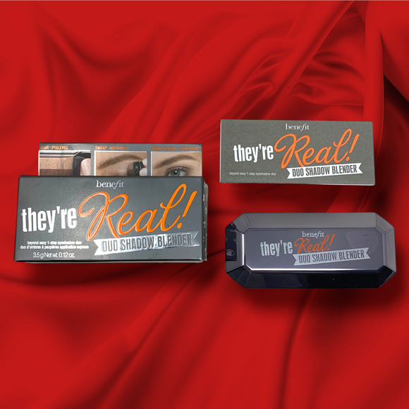 NEW They’re Real! Benefit Duo Eye Shadow Blender Easy Smokin' 3.5 g Boxed HTF - Picture 1 of 5